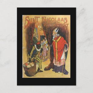 Vintagejul Sint Nicolaas Helg Vykort