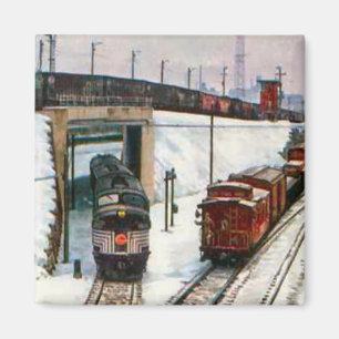 Vintagejul som möter på föreningspunkten magnet