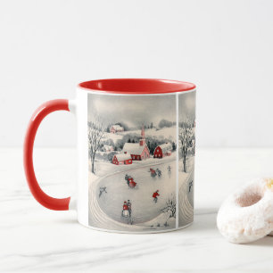 Vintagejul, Victorianisskater på damm Mugg