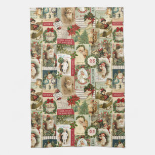 VINTAGEJULCOLLAGE KÖKSHANDDUK