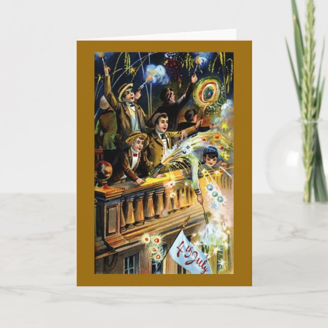 VintageJuli 4th kort (Framsida)