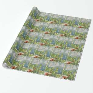 Vintagejuljärnek och Klockor Presentpapper