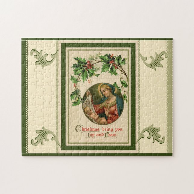 Vintagejuljulkrubba Pussel (Horisontell)