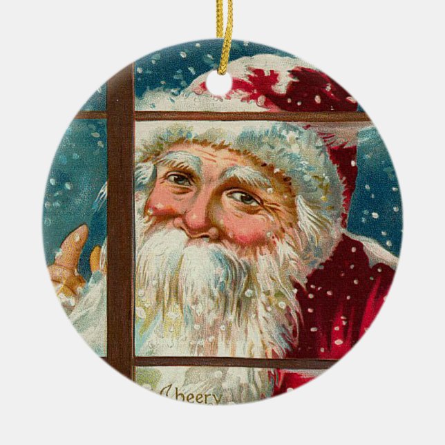 vintagejulprydnadar julgransprydnad keramik (Framsidan)