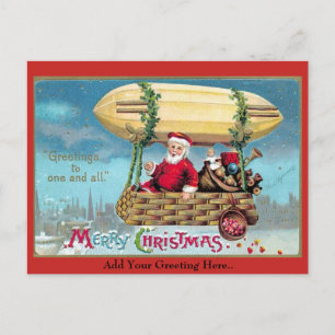 VintagejulSanta illustration 1909 Helg Vykort