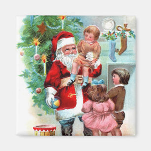 VintagejulSanta plats Magnet