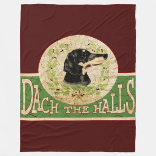 Vintagejultax Dach (däck) korridorerna Fleecefilt