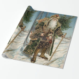 Vintagejultomten 3 presentpapper