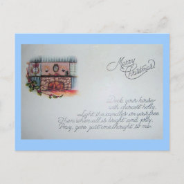 Vintagejulvykort Helg Vykort