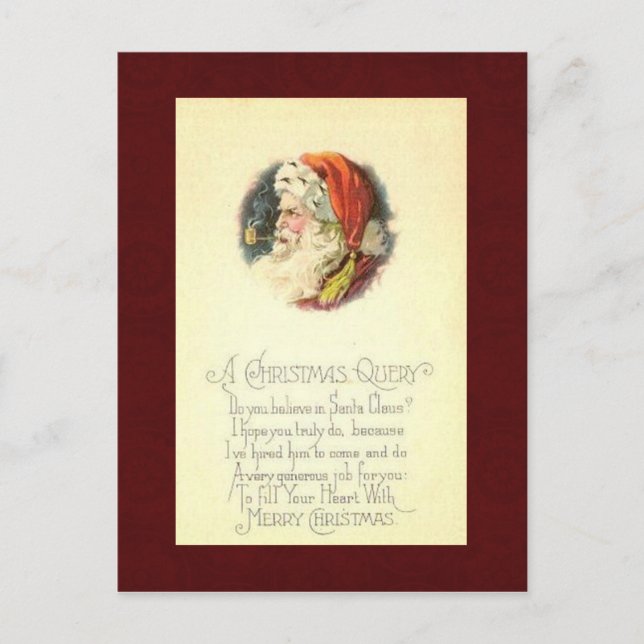 Vintagejulvykort Helg Vykort (Framsida)