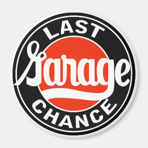 Vintagejumbogarage Chance undertecknar Magnet