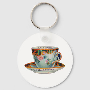 Vintagekaffekopp Nyckelring