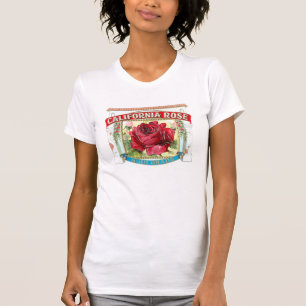 VintageKalifornien rosa blommigt Tee