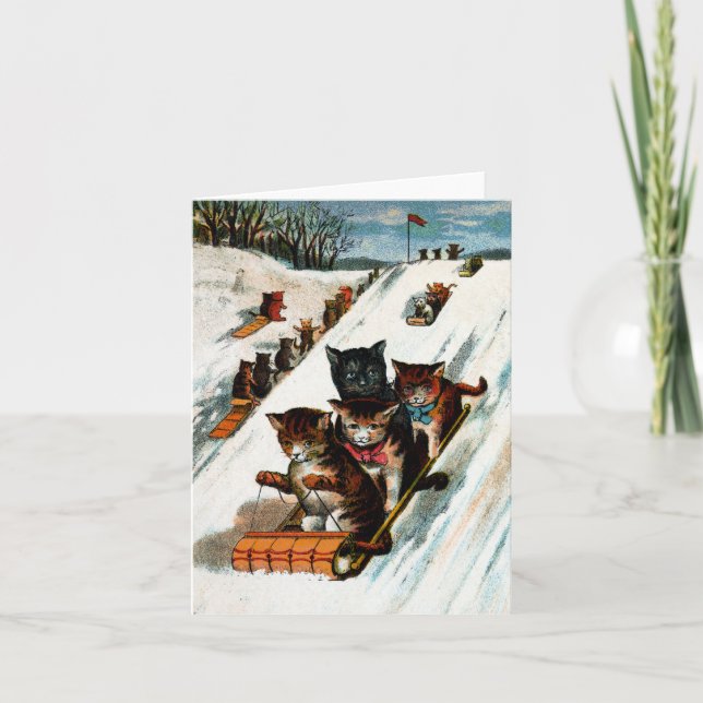 Vintagekälkekatter Kort (Framsida)