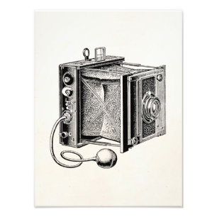 Vintagekamera - antik kamerafotografi fototryck
