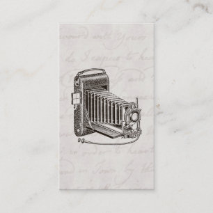 Vintagekamera - antik Retro kamerafotografi Visitkort