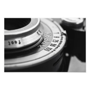 Vintagekamera Fototryck