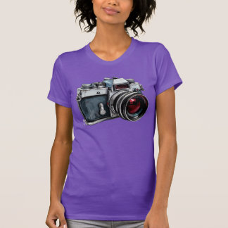 Vintagekamera Grafisk T-Shirt – Retro Fotografi