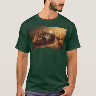 Vintagekamera konst nr 09 Retro analog stil retro T Shirt