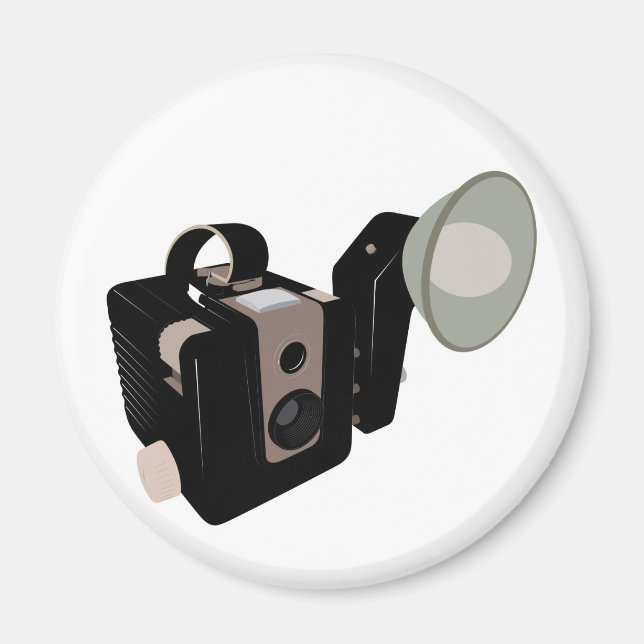 Vintagekamera Magnet (Framsidan)