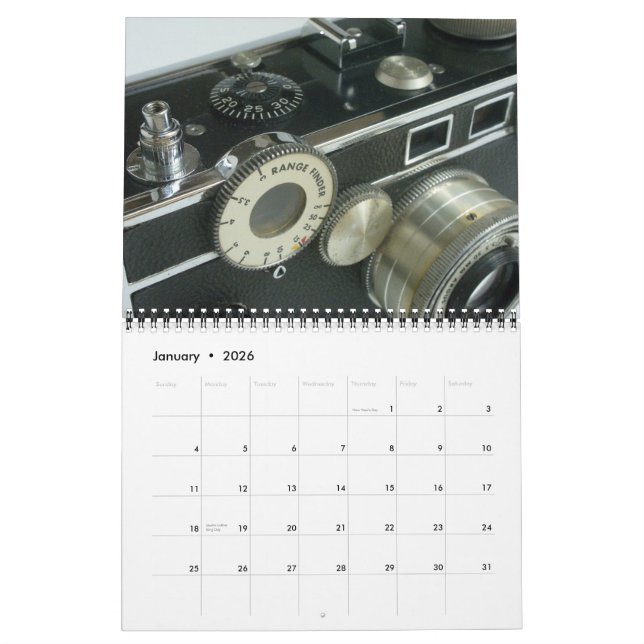 Vintagekamerakalender 2015 kalender (Jan 2026)