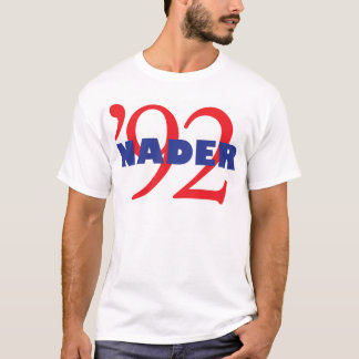 Vintagekampanjlogotyp Ralph Nader 1992 Tee Shirt