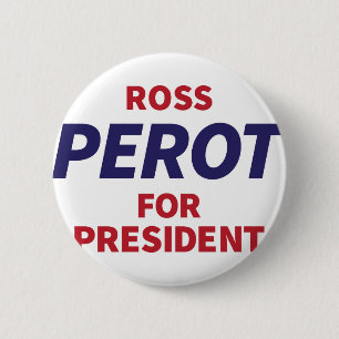Vintagekampanjlogotyp Ross Perot Knapp