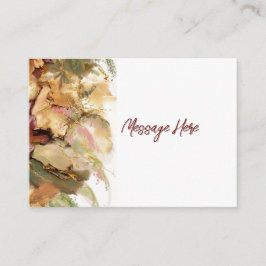 Vintagekänsla blommig konst Returadressetikett Tilläggskort