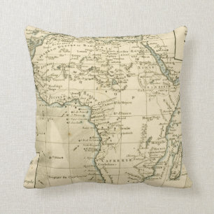 Vintagekarta av afrikan kudde