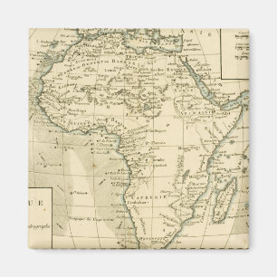 Vintagekarta av afrikan magnet