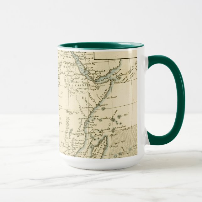 Vintagekarta av afrikan mugg (Höger)