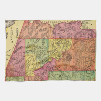 Vintagekarta av Arizona (1909) Kökshandduk