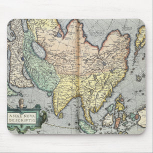 Vintagekarta av Asien 1592 Musmatta