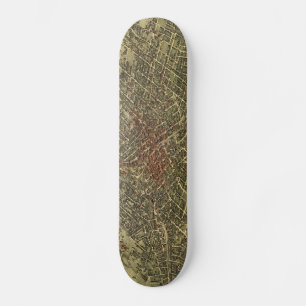 Vintagekarta av Atlanta (1892) Old School Skateboard Bräda 21,6 Cm