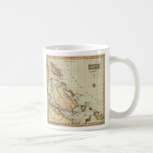 Vintagekarta av Bahamas (1823) Kaffemugg