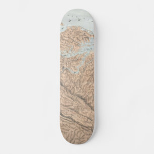 Vintagekarta av Chesapeakefjärden (1861) Skateboard Bräda 20 Cm