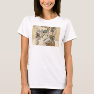 Vintagekarta av den södra Polen T Shirt