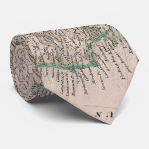 Vintagekarta av det romerska väldet (1852) slips