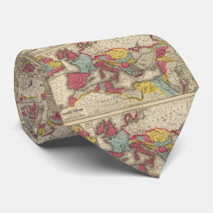Vintagekarta av det romerska väldet (1875) slips