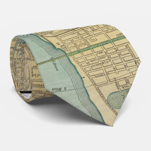 Vintagekarta av Detroit Michigan (1895) Slips