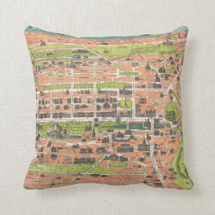 Vintagekarta av Edinburgh Skottland (1935) Kudde