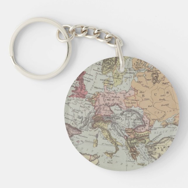 Vintagekarta av Europa (Framsidan)