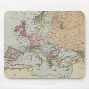 Vintagekarta av Europa Musmatta