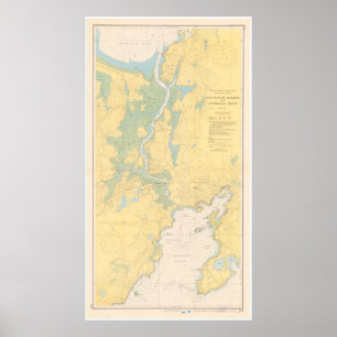 Vintagekarta av Gloucester MORSA (1949) Poster