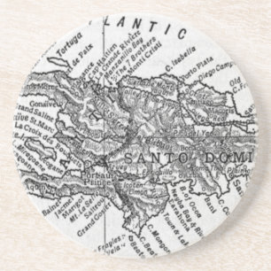 Vintagekarta av Haiti (1911) Underlägg Sandsten