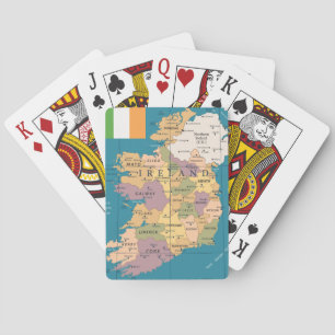 Vintagekarta av Irland Casinokort