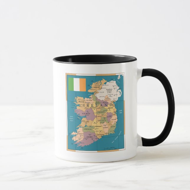 Vintagekarta av Irland Mugg (Höger)