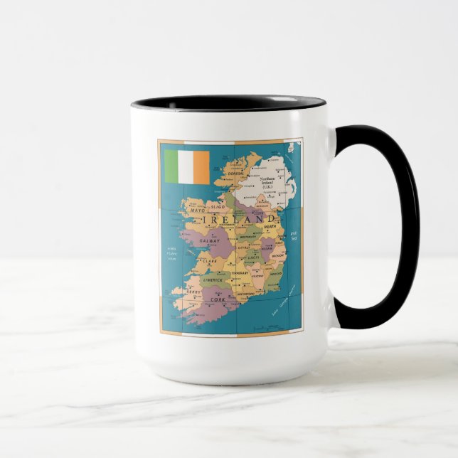 Vintagekarta av Irland Mugg (Höger)