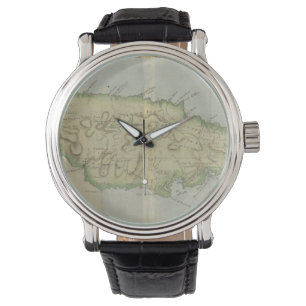 Vintagekarta av Jamaica (1780) Armbandsur