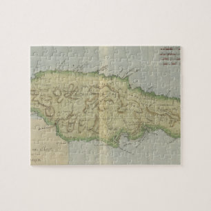 Vintagekarta av Jamaica (1780) Pussel